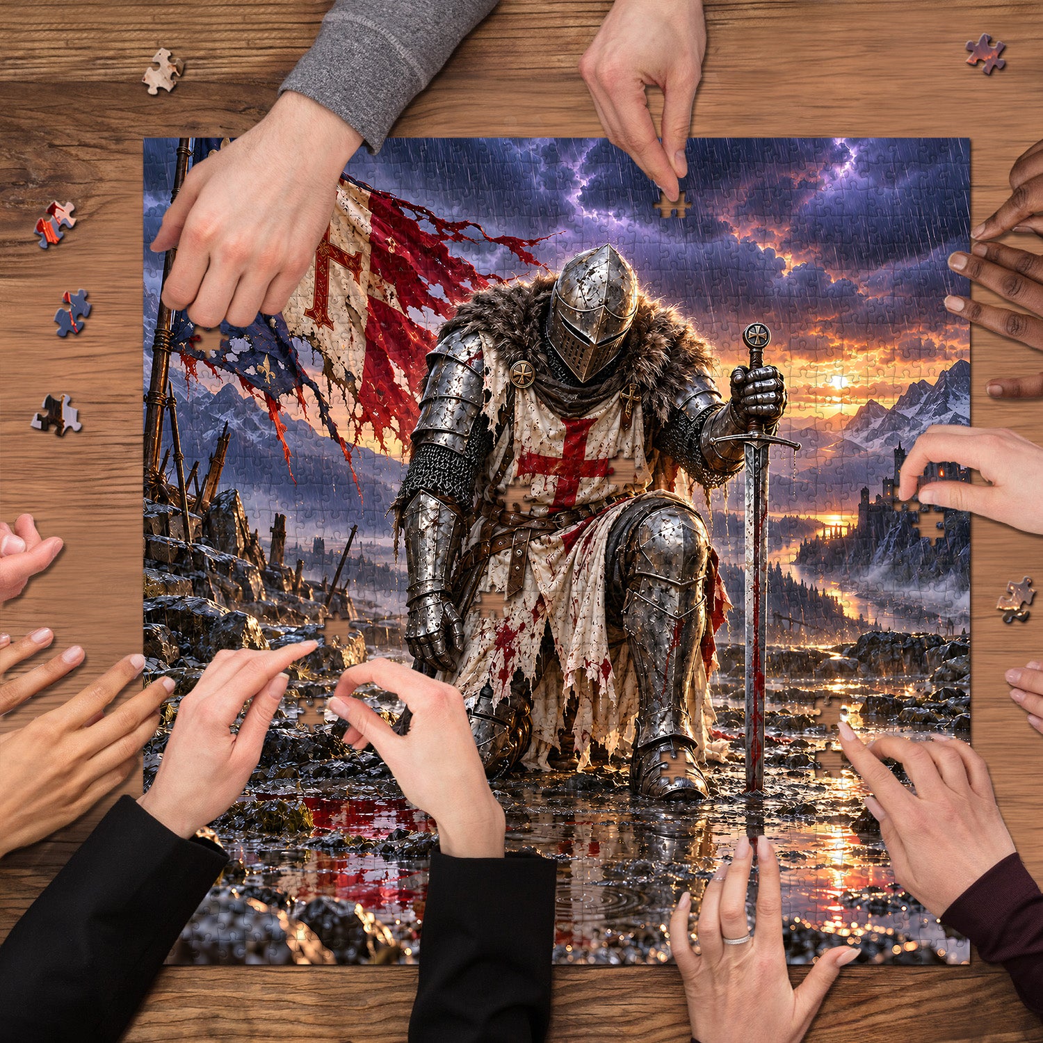 Knight’s Vigil Jigsaw Puzzle 1000 Pieces