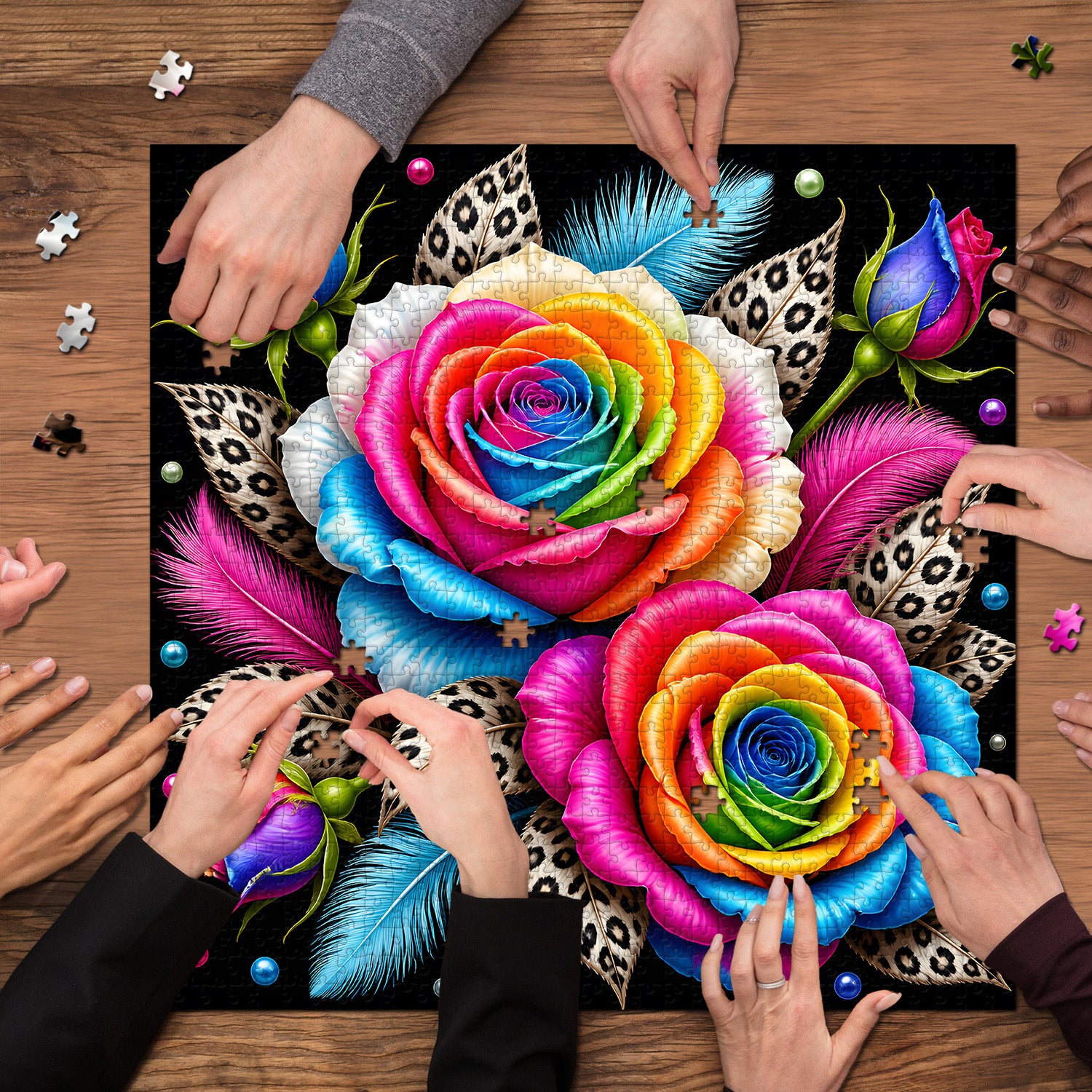 Neon Bloom Jigsaw Puzzle 1000 Pieces