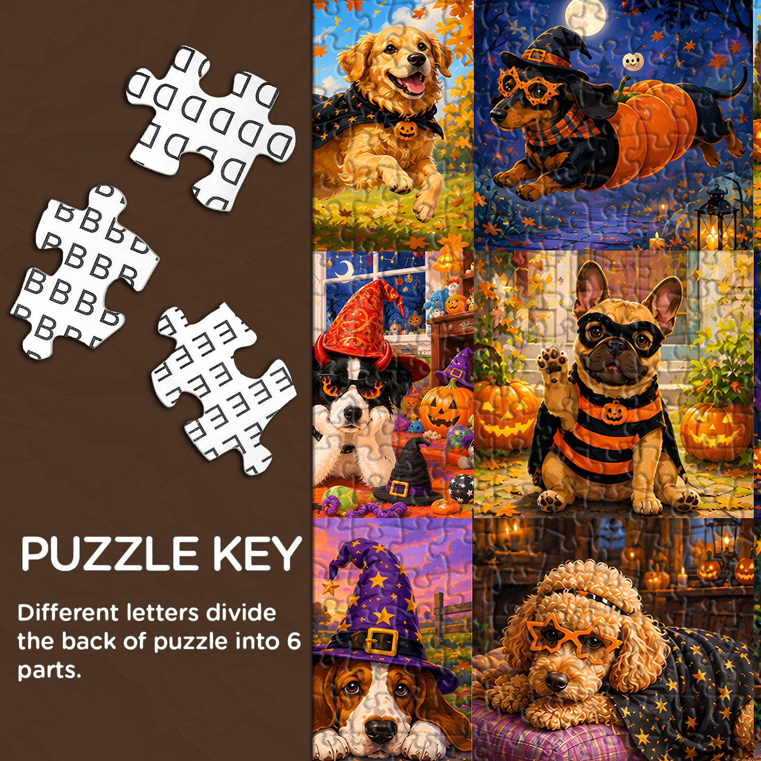 Halloween Puppy Parade Jigsaw Puzzle 1000 Pieces