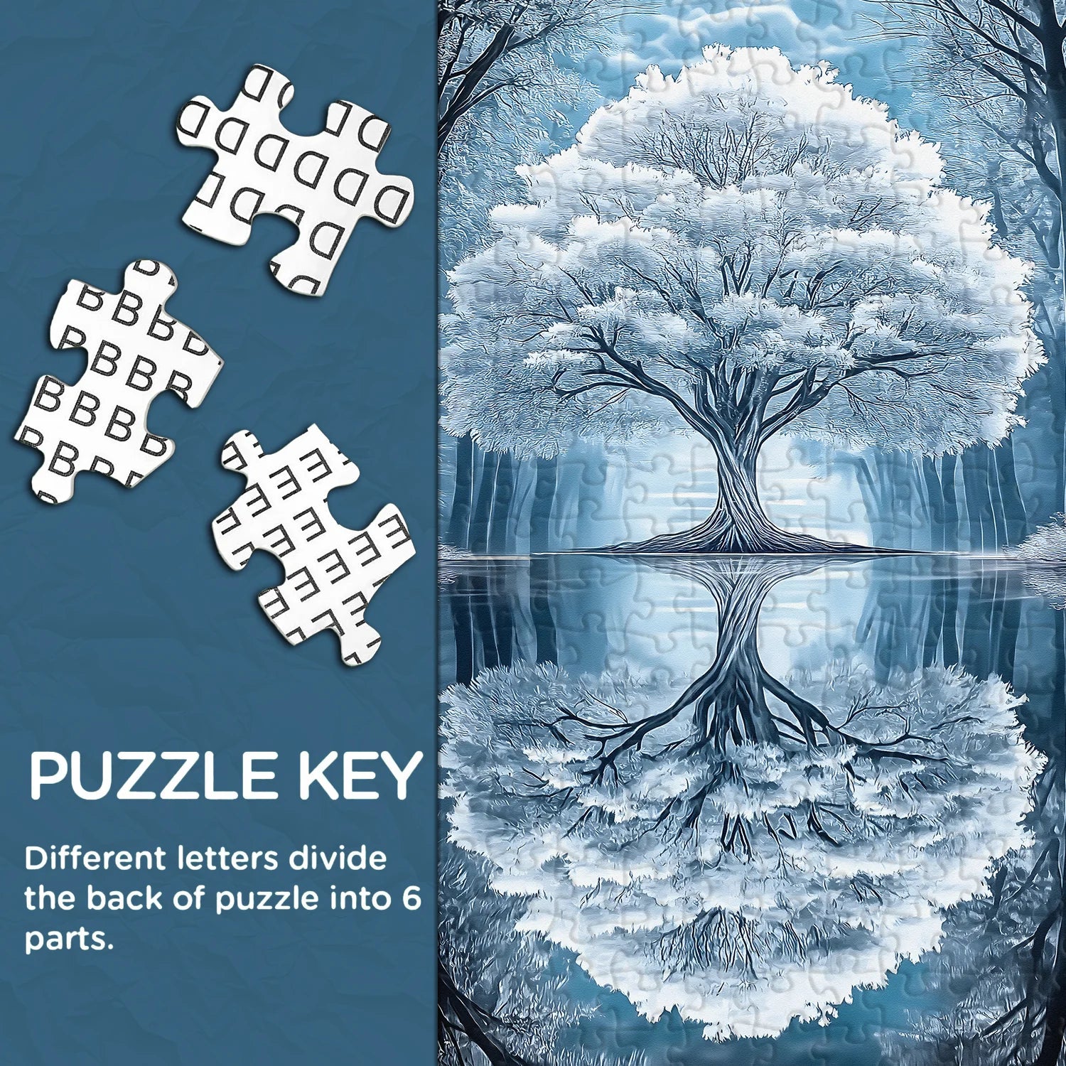 Albero di specchio puzzle puzzle 1000 pezzi