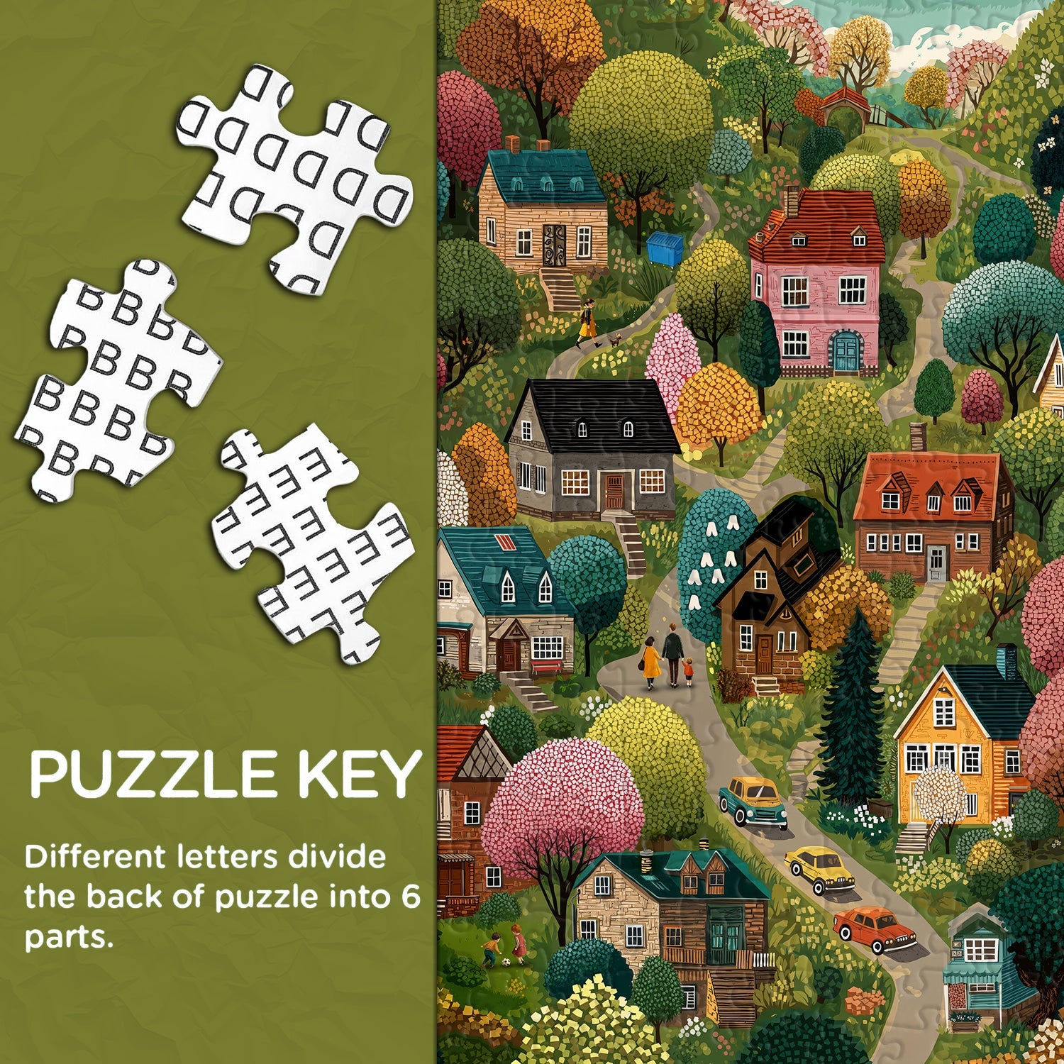 Puzzle Vivid Village da 1000 pezzi