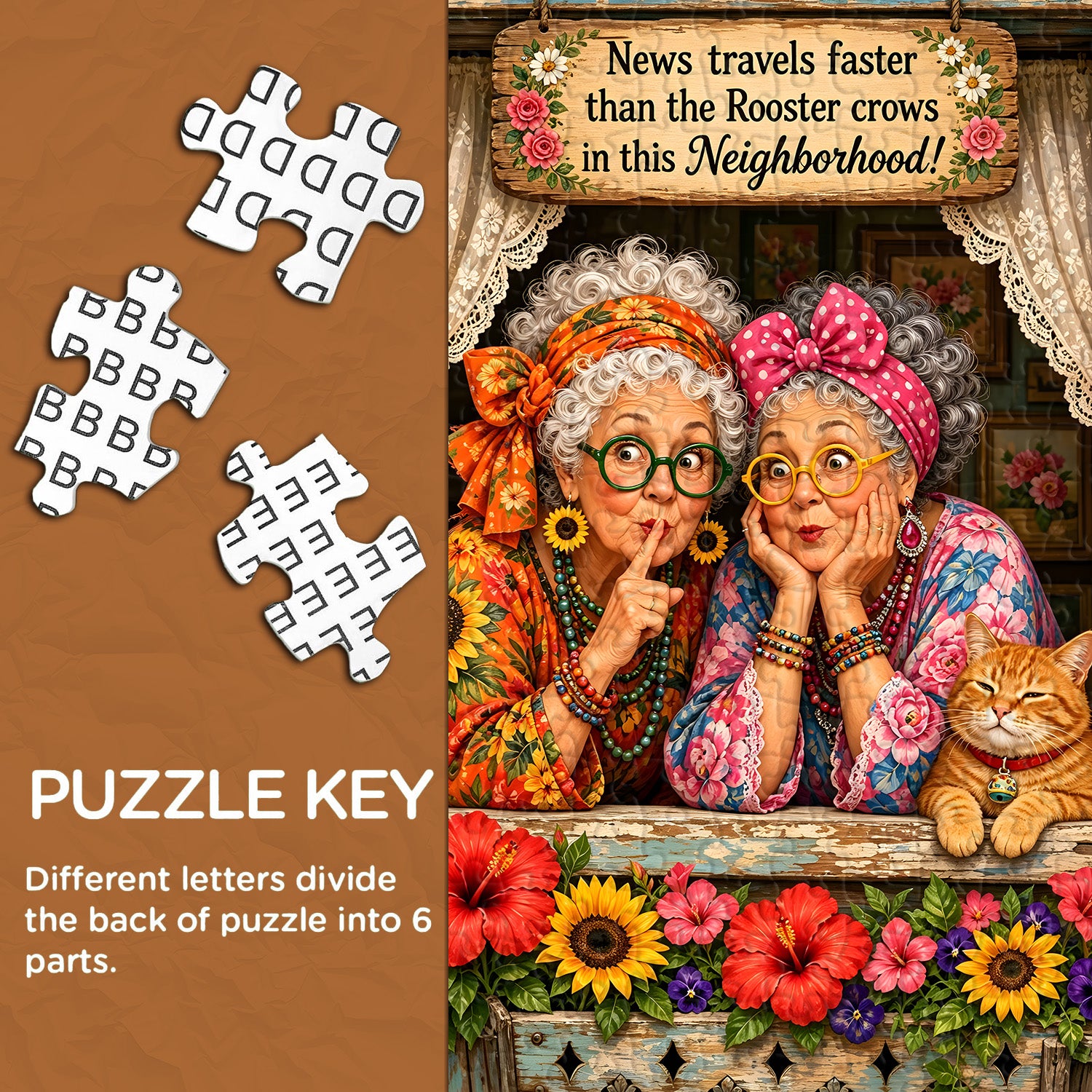 Neighborhood Chatter Jigsaw Puzzle 1000 Pieces