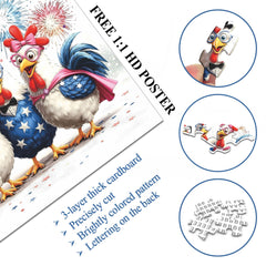 Cheerful Chickens Jigsaw Puzzle 1000 Pieces