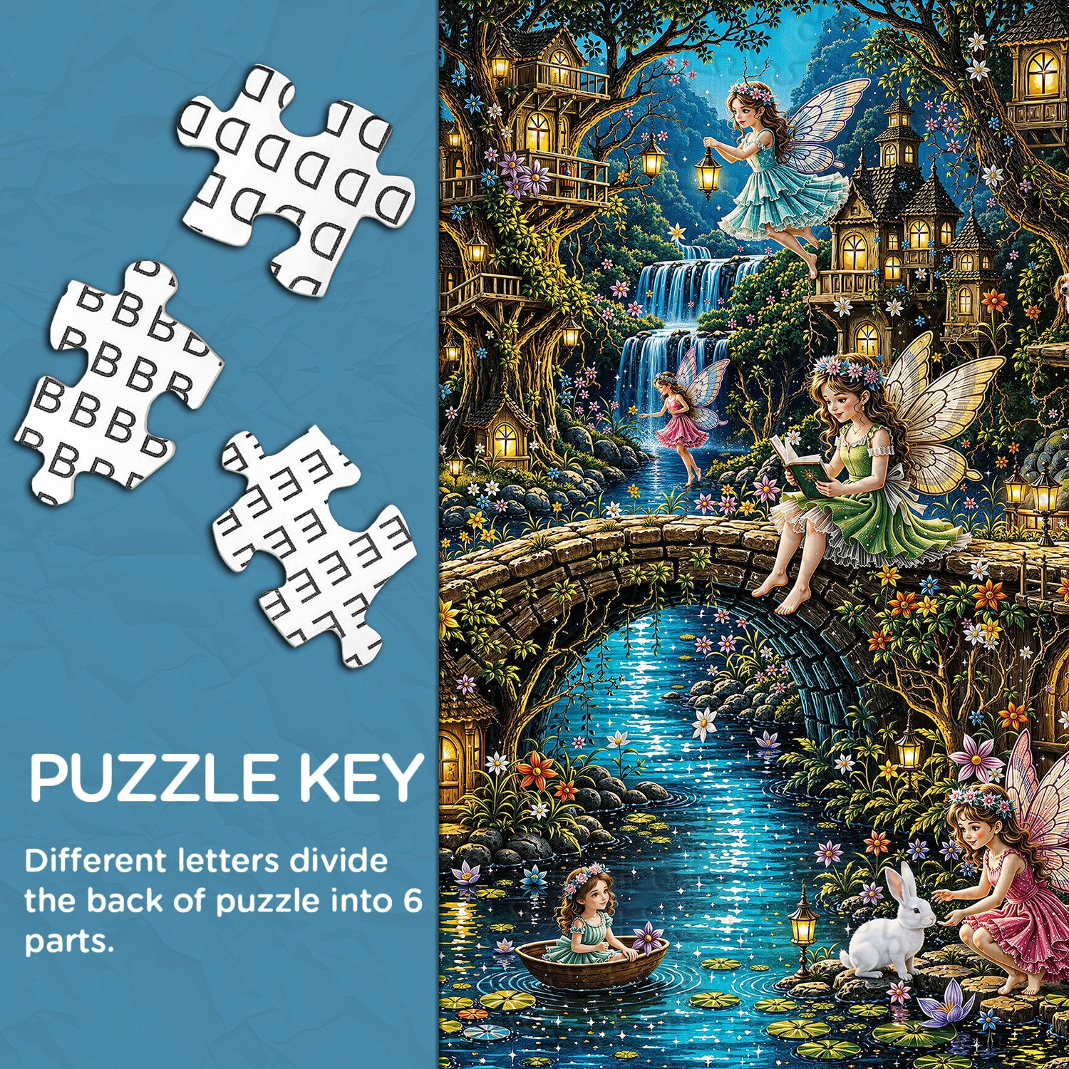 Fairy Village Jigsaw Puzzle 1000 Pieces