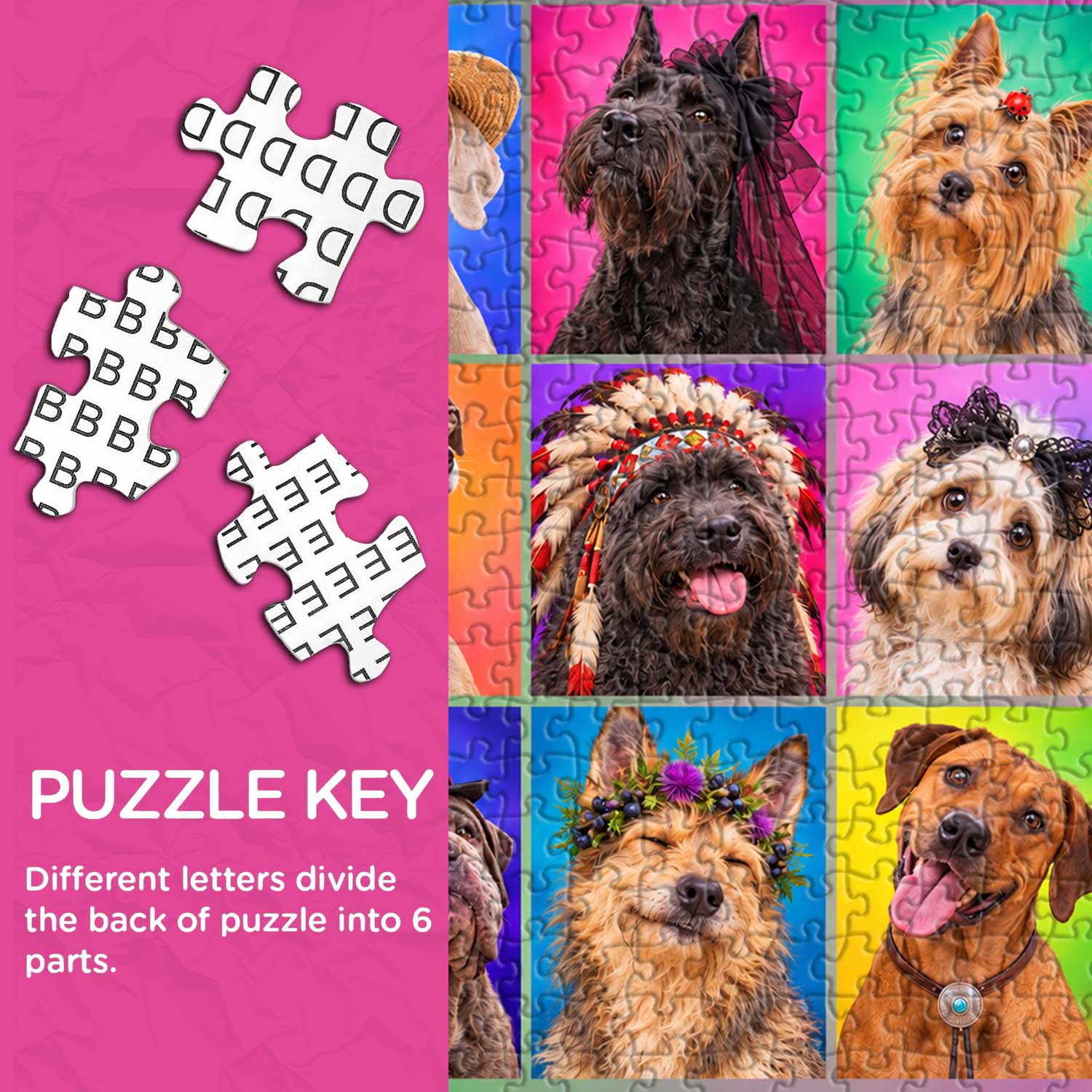Fancy Dog Crew Jigsaw Puzzle 1000 Pieces