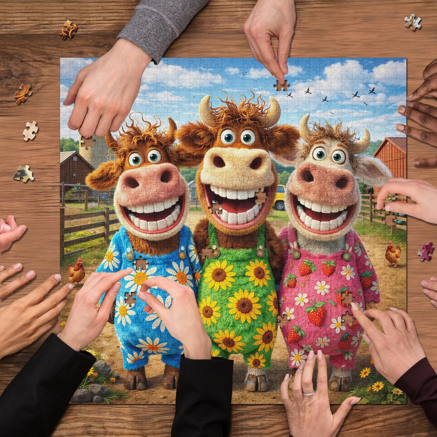 Puzzle Happy Farm Friends da 1000 pezzi