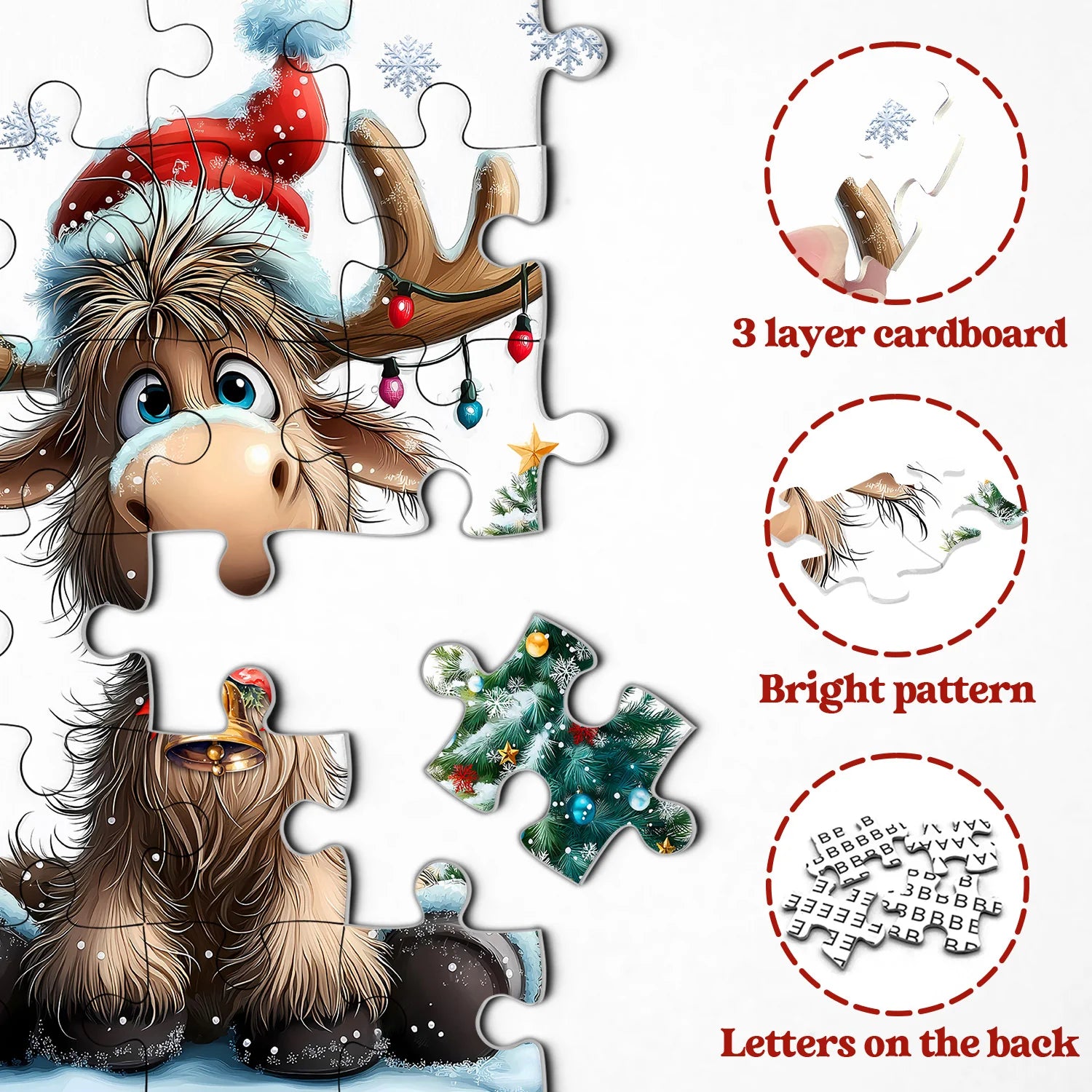 Célébration de Noël Elk Puzzles 1000 pièces