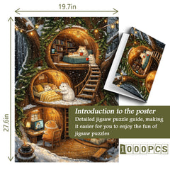Cozy Mouse Hut Jigsaw Puzzle 1000 Pieces