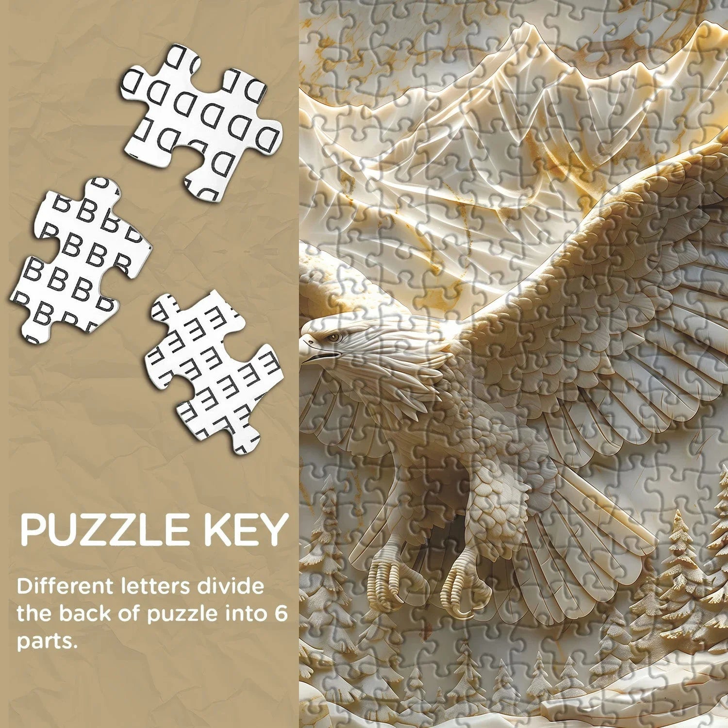 Wings of Marble Jigsaw Puzzle 1000 Pieces