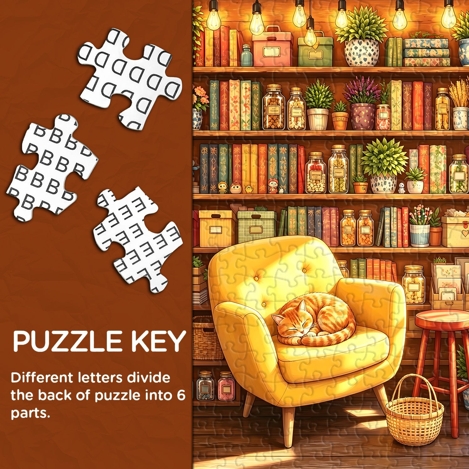 Cozy Shelf Nook Jigsaw Puzzle 1000 Pieces