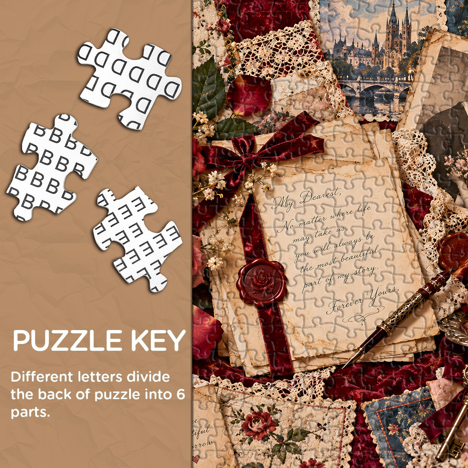 Victorian Love Letters Jigsaw Puzzle 1000 Pieces