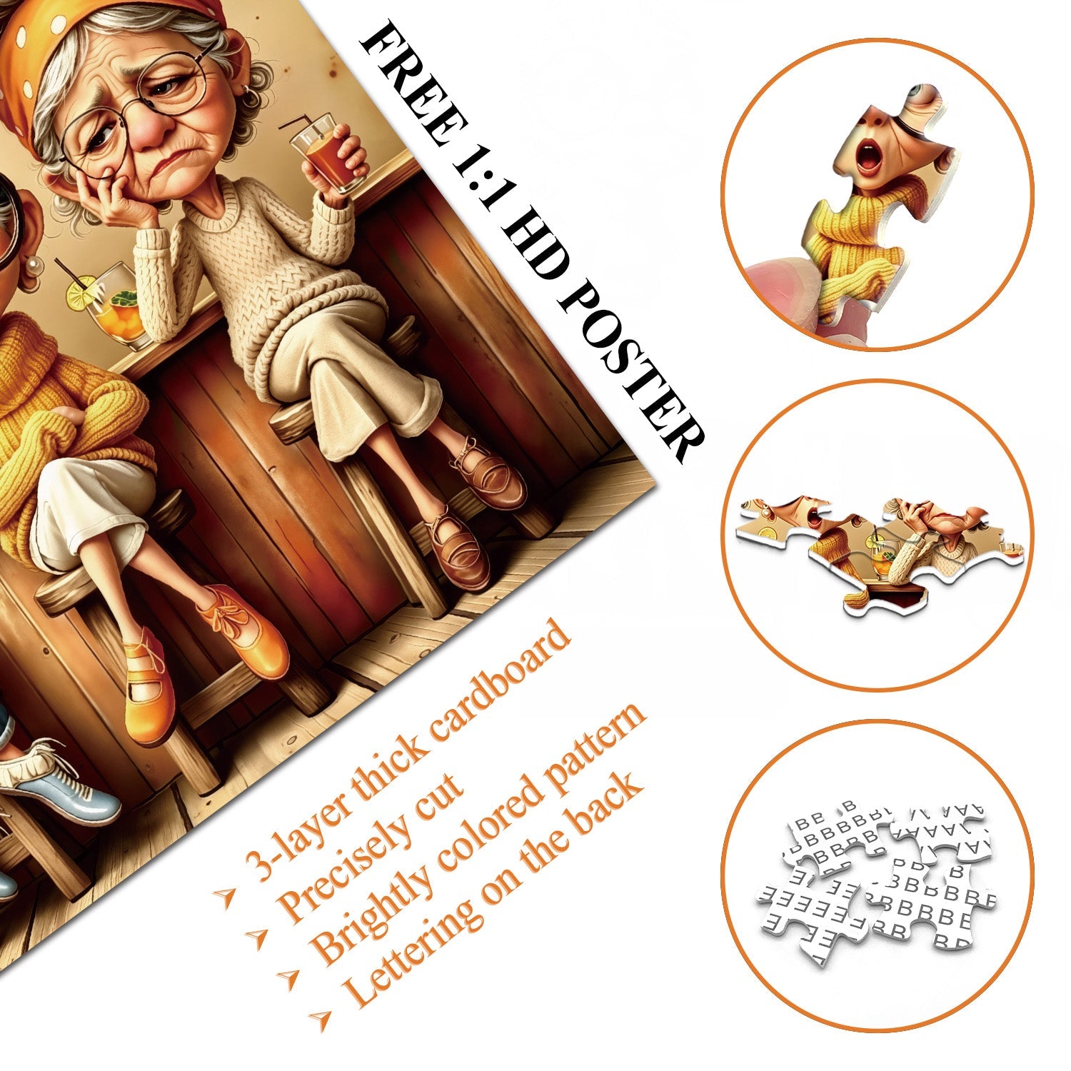 Puzzle Amici Brilli 1000 Pezzi