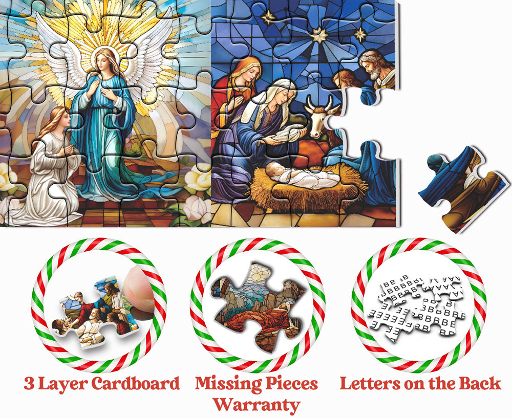 Life Of Jesus Advent Calendar Jigsaw Puzzle 1000 Pieces