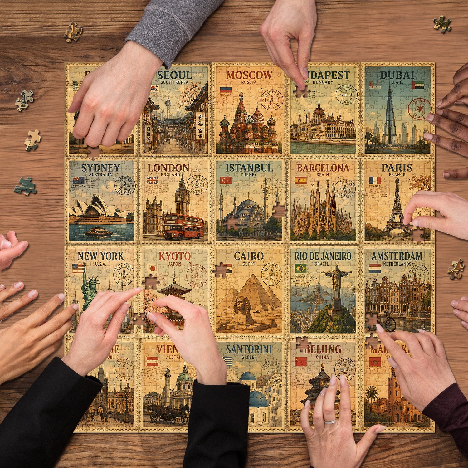 Global Journeys Jigsaw Puzzle 1000 Pieces