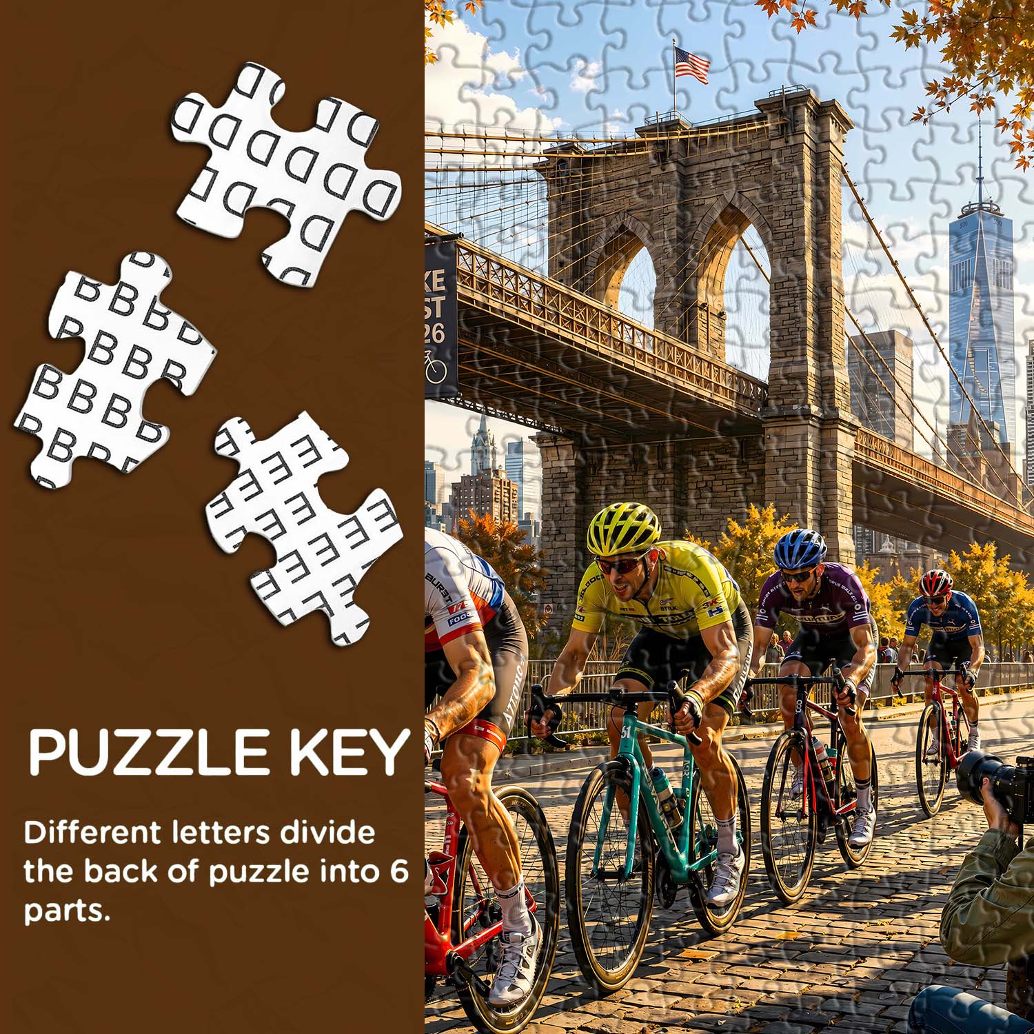 City Bike Race Jigsaw Puzzle 1000 Pieces