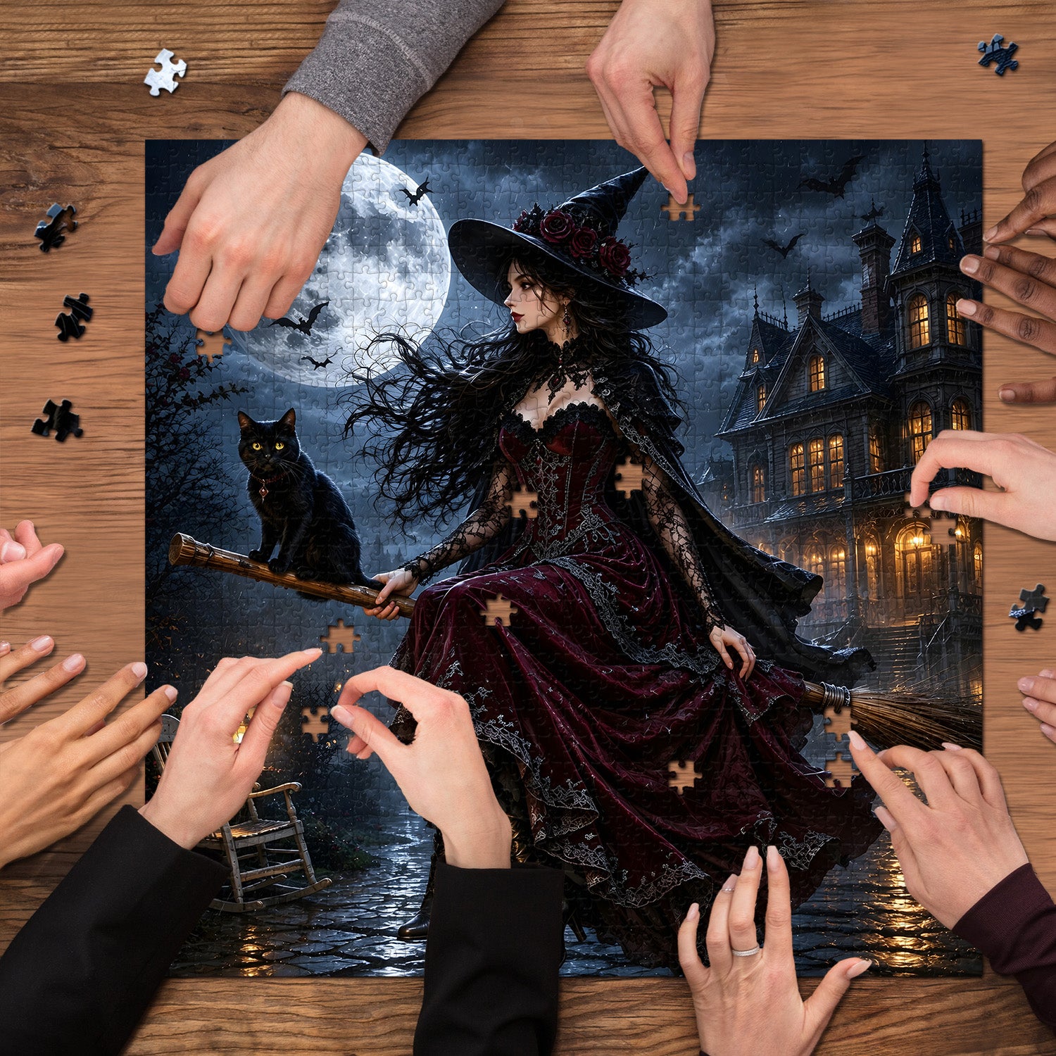 Moonlit Sorceress Jigsaw Puzzle 1000 Pieces