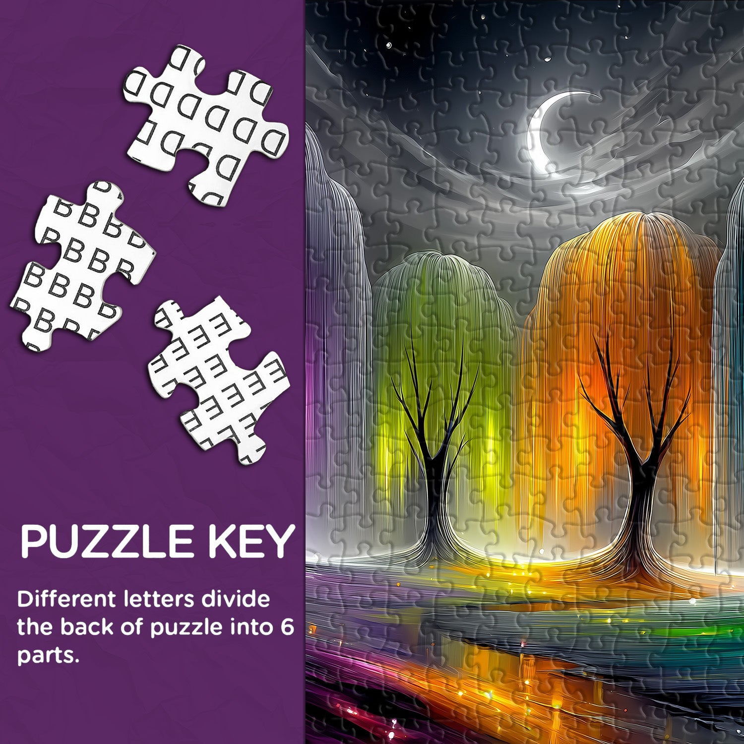 Puzzle Caleidoscopio Salici 1000 Pezzi