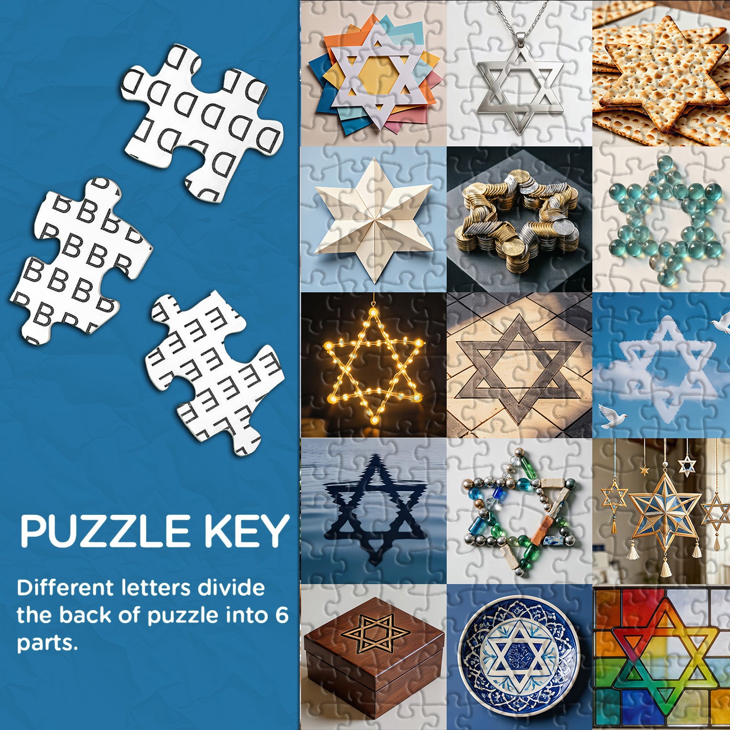 Davidsterne-Sammlung Puzzle 1000 Teile