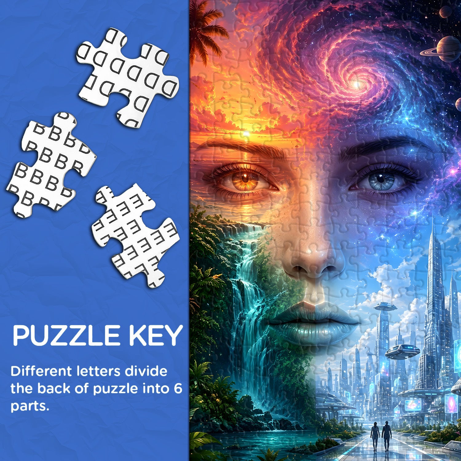 Dual Realms Jigsaw Puzzle 1000 Pieces