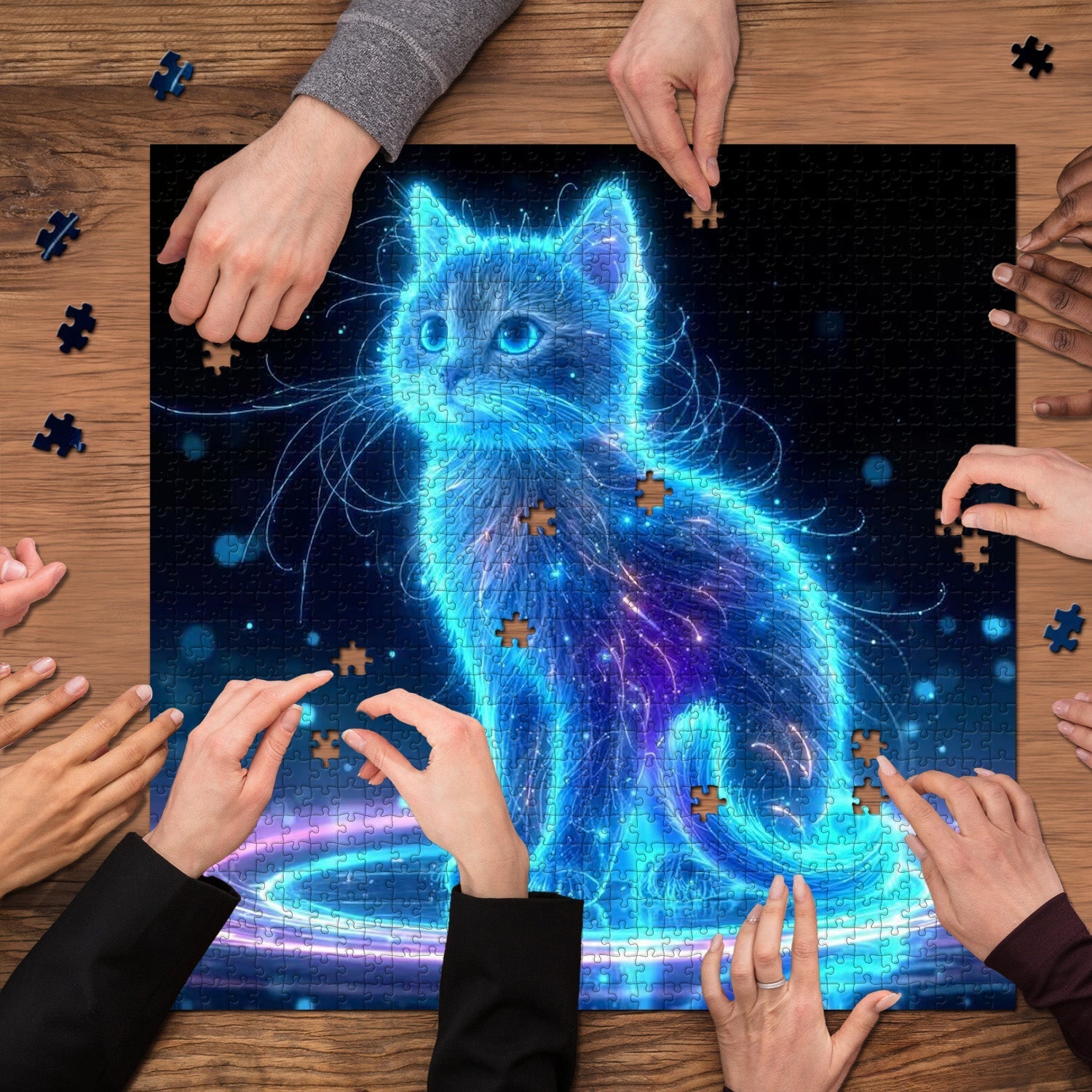 Luminous Kitten Jigsaw Puzzle 1000 Pieces