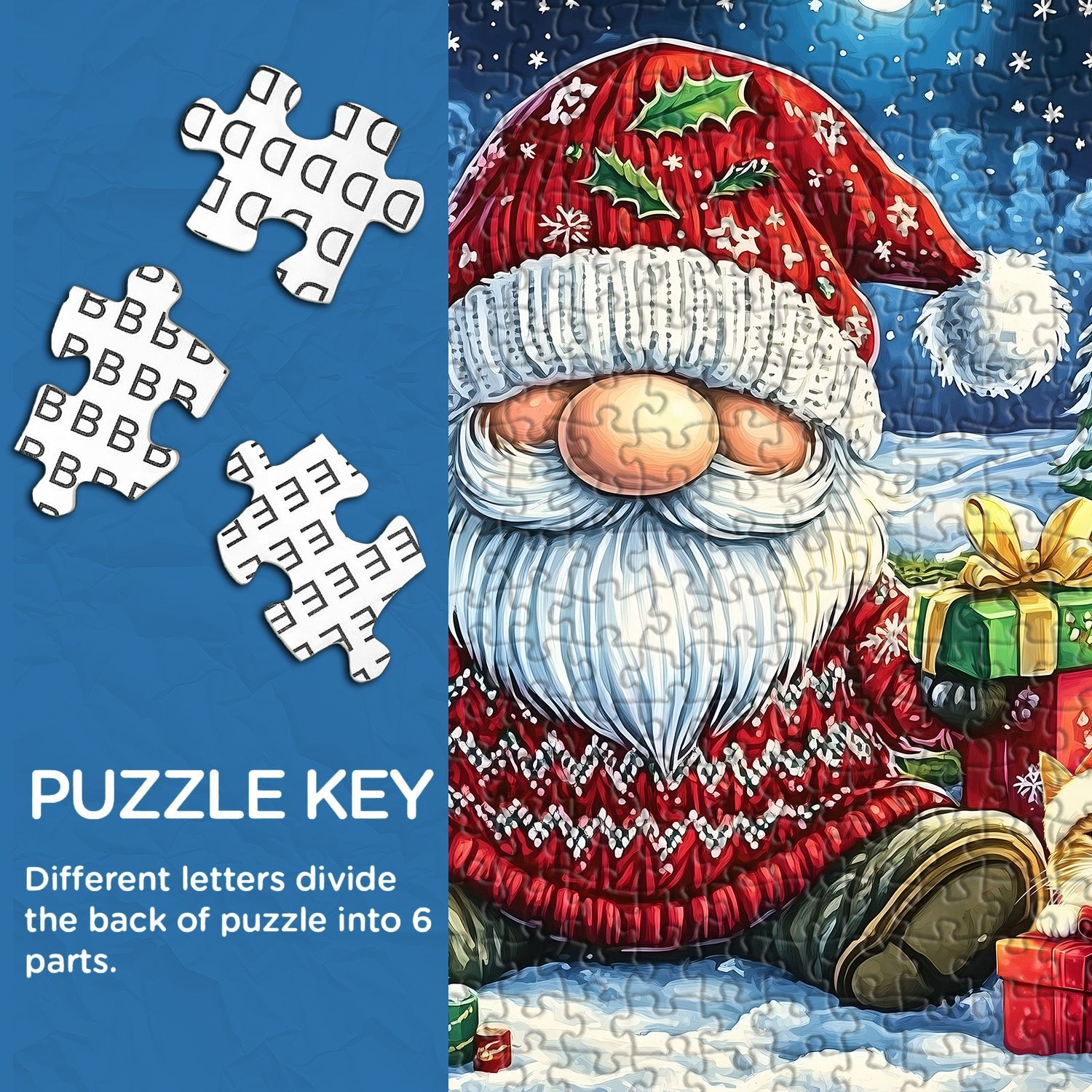 Célébration du Père Noël fantaisiste Puzzle 1000 pièces