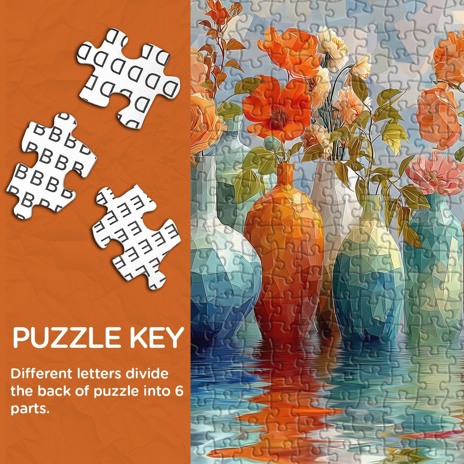Vases colorées Puzzle 1000 pièces