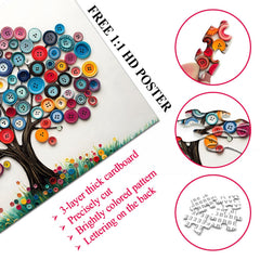 Baum des Knopfpuzzles 1000 Teile