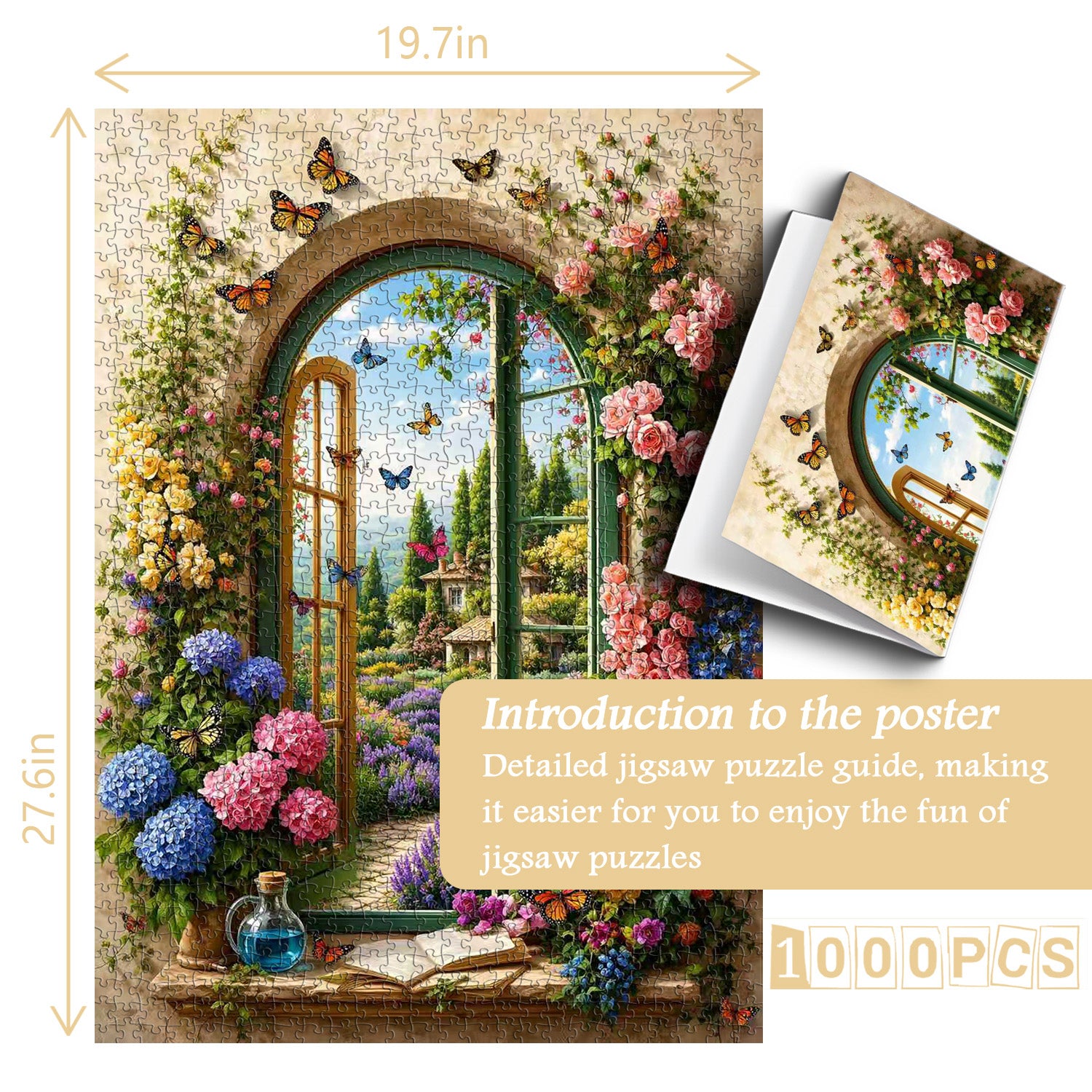 Window-Side Garden Jigsaw Puzzle 1000 Pieces
