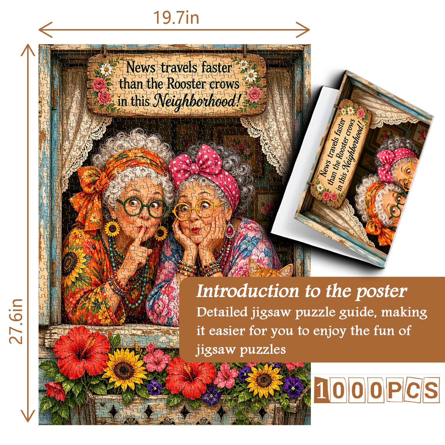 Neighborhood Chatter Jigsaw Puzzle 1000 Pieces