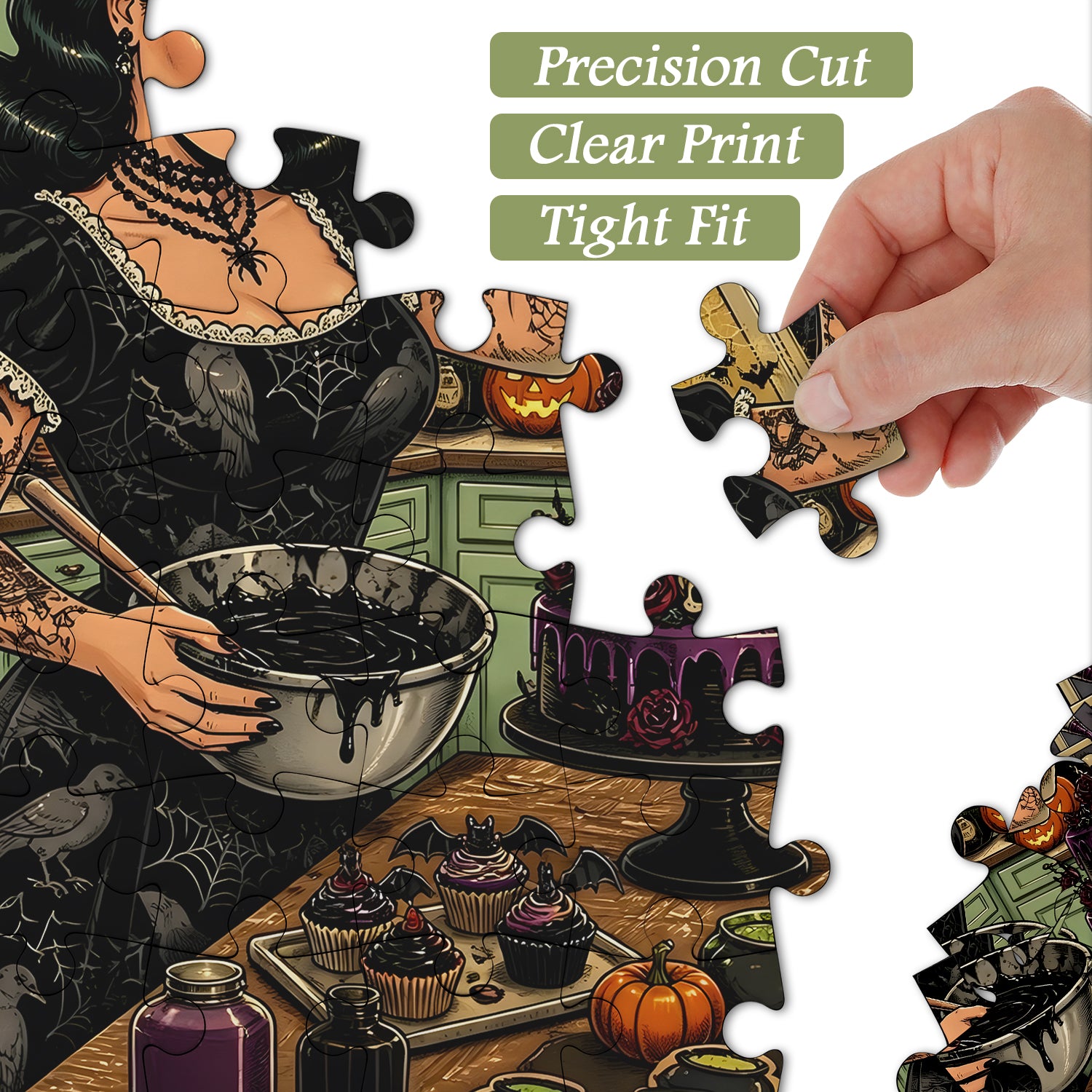 Midnight Halloween Baking Jigsaw Puzzle 1000 Pieces