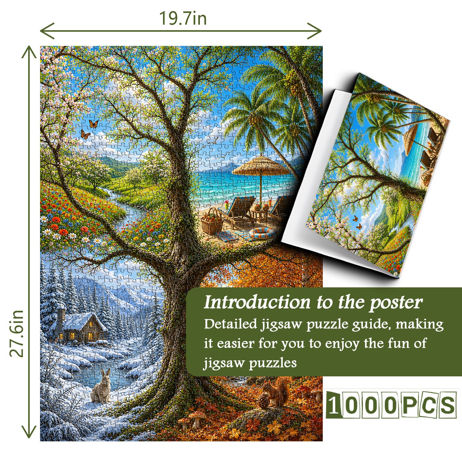 Seasons’ Tree Jigsaw Puzzle 1000 Pieces