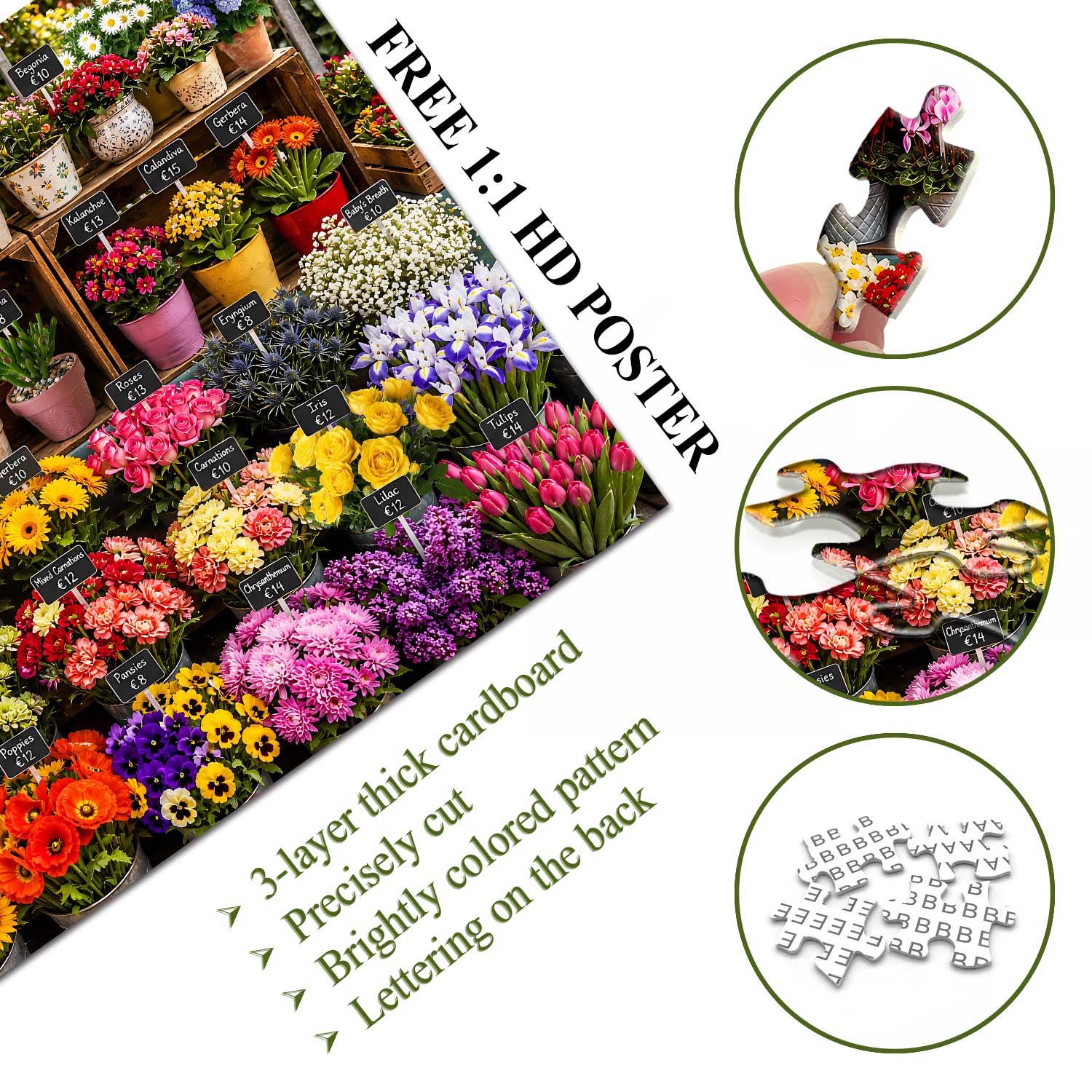 Bloom Bazaar Jigsaw Puzzle 1000 Piece