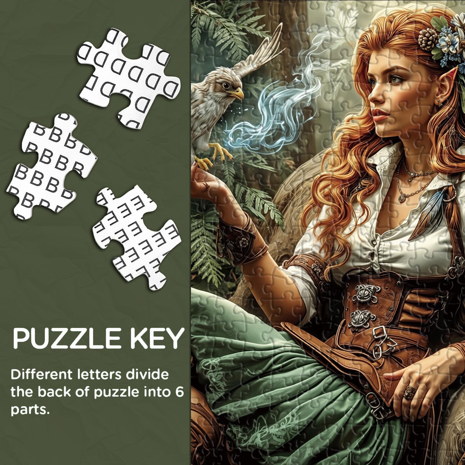 Puzzle Elfe Falconer 1000 pièces