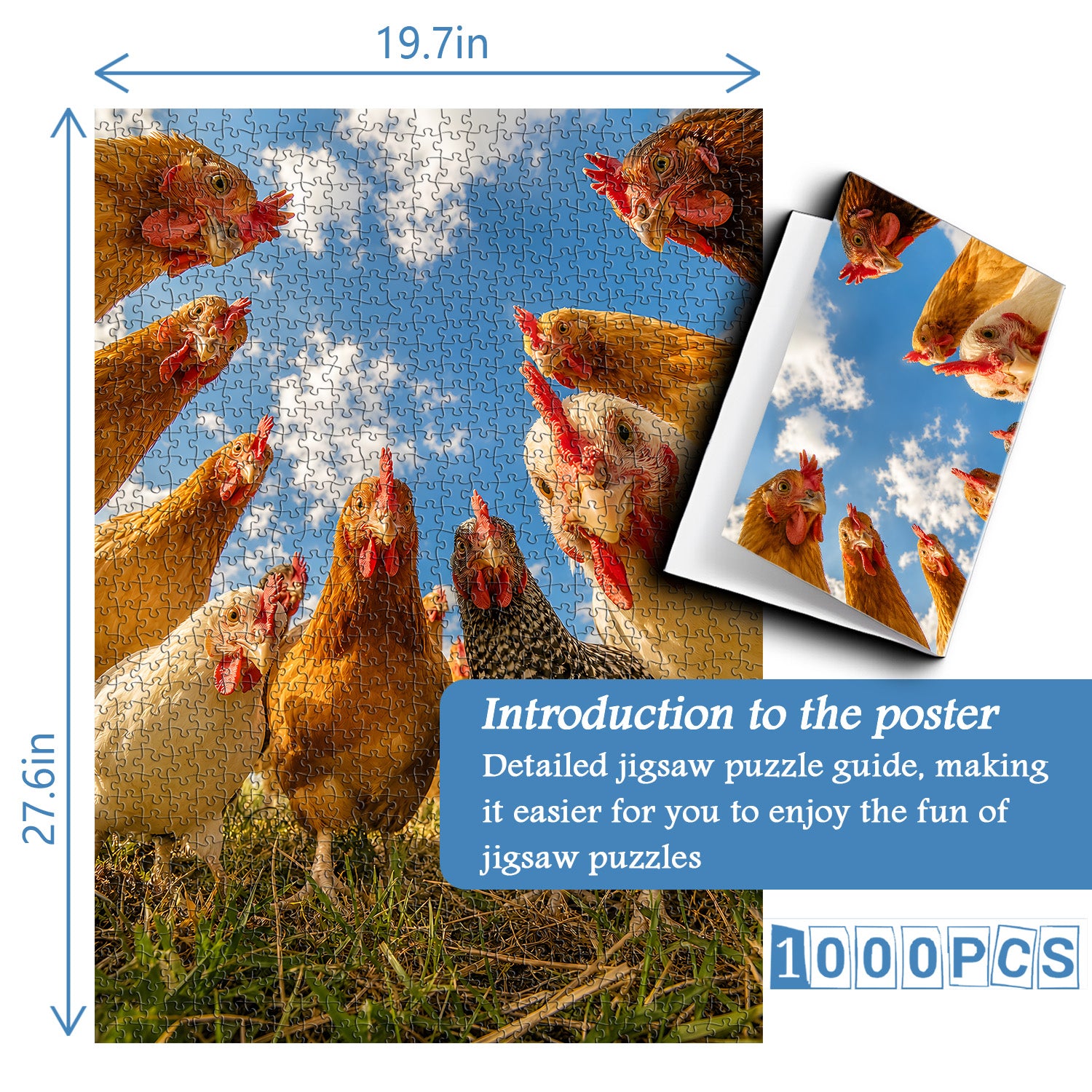 Curious Hen Crew Puzzle 1000 Teile