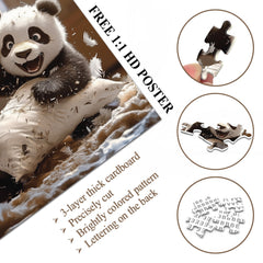 Joyful Panda Prank Jigsaw Puzzle 1000 Pieces