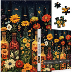 Puzzle de puzzle des fleurs en bouteille 1000 pièces