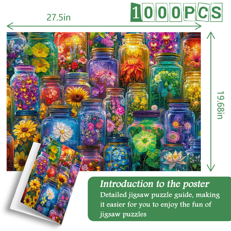 Floral Kaleidoscope Jigsaw Puzzle 1000 Pieces