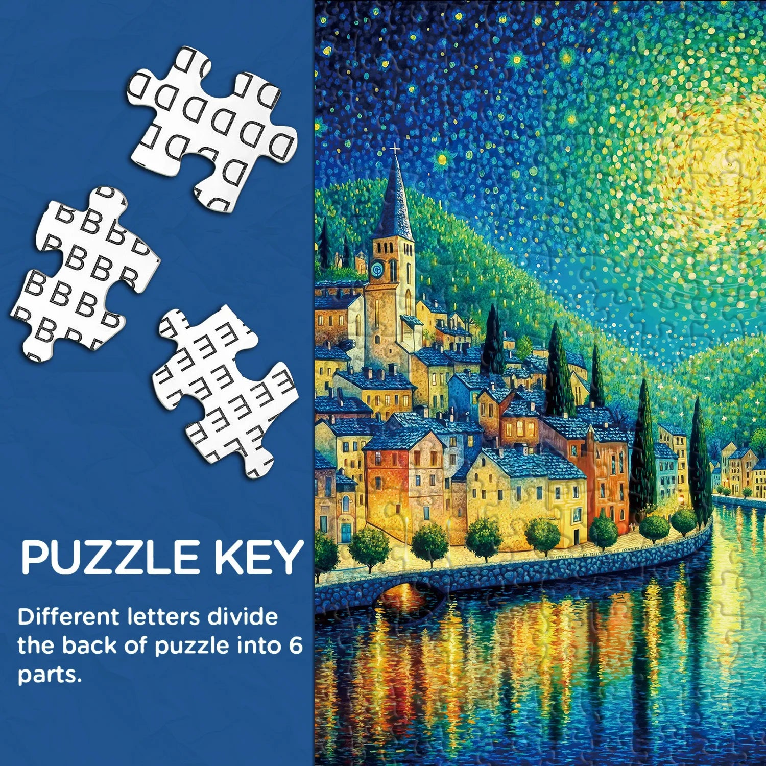 Puzzle starry villaggio puzzle 1000 pezzi