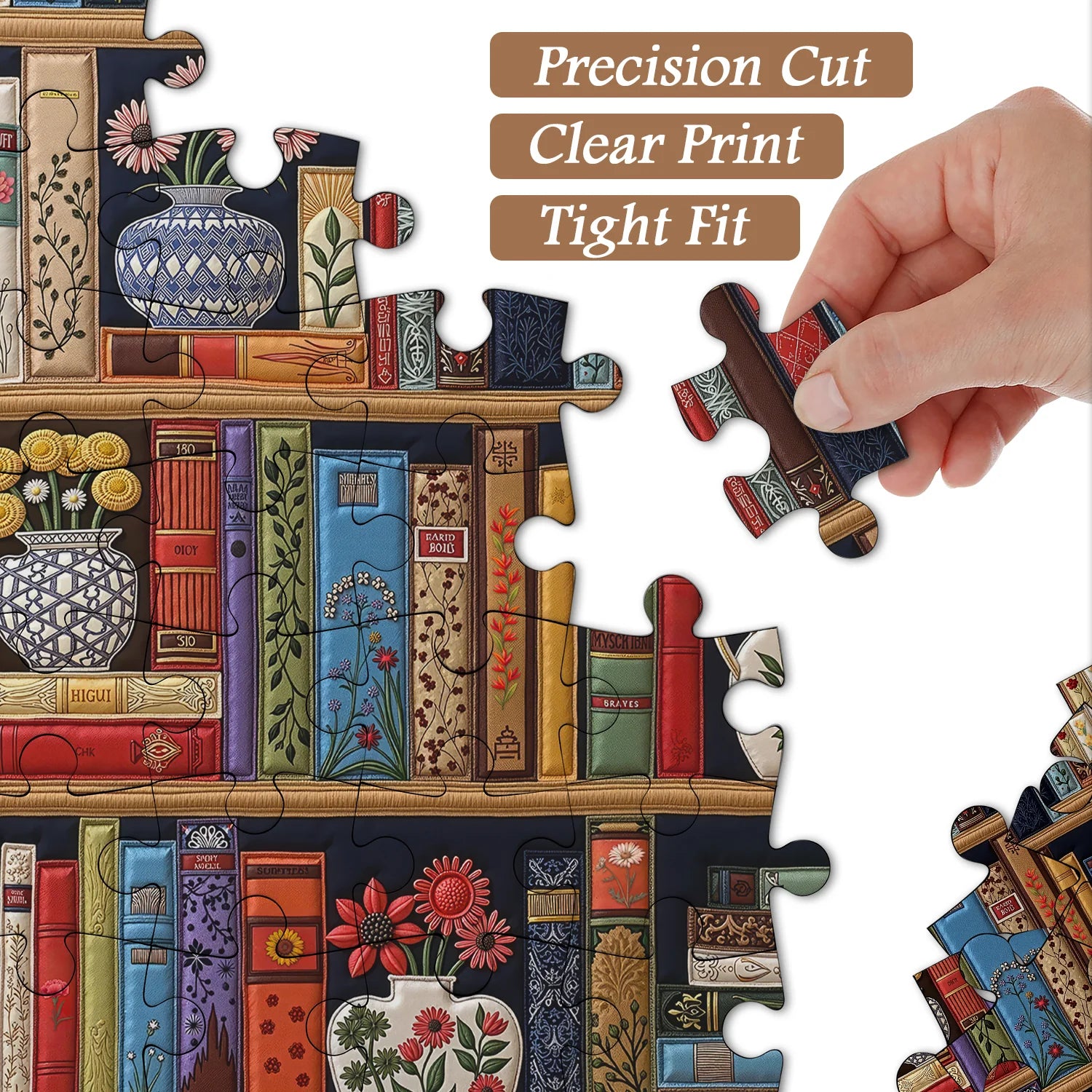 Cat’s Floral Library Jigsaw Puzzle 1000 Pieces