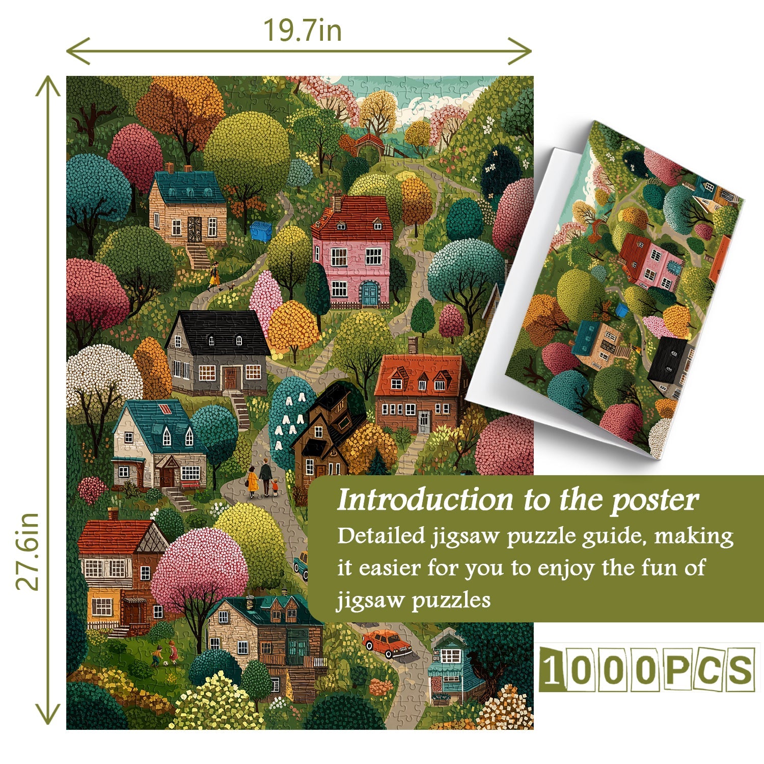 Puzzle Vivid Village da 1000 pezzi