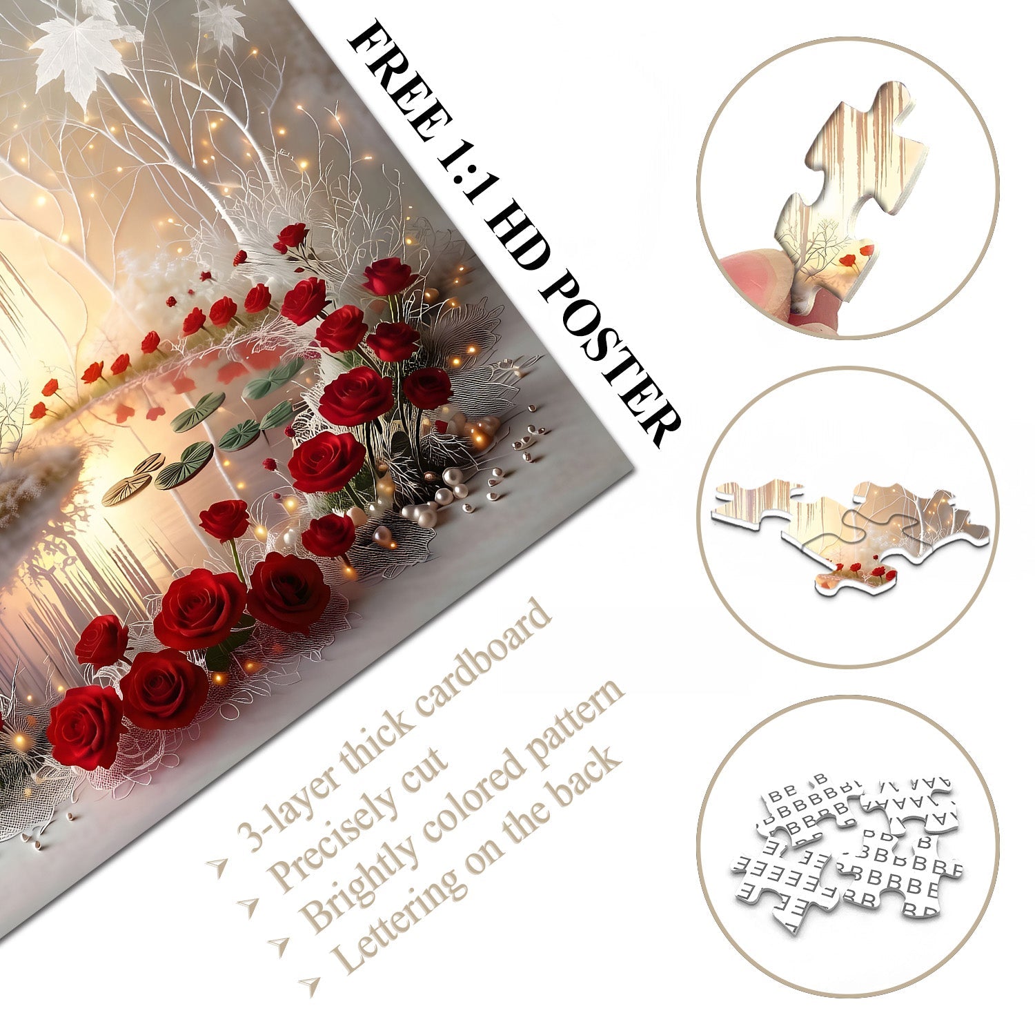 Puzzle del giardino silenzioso e luminoso, 1000 pezzi