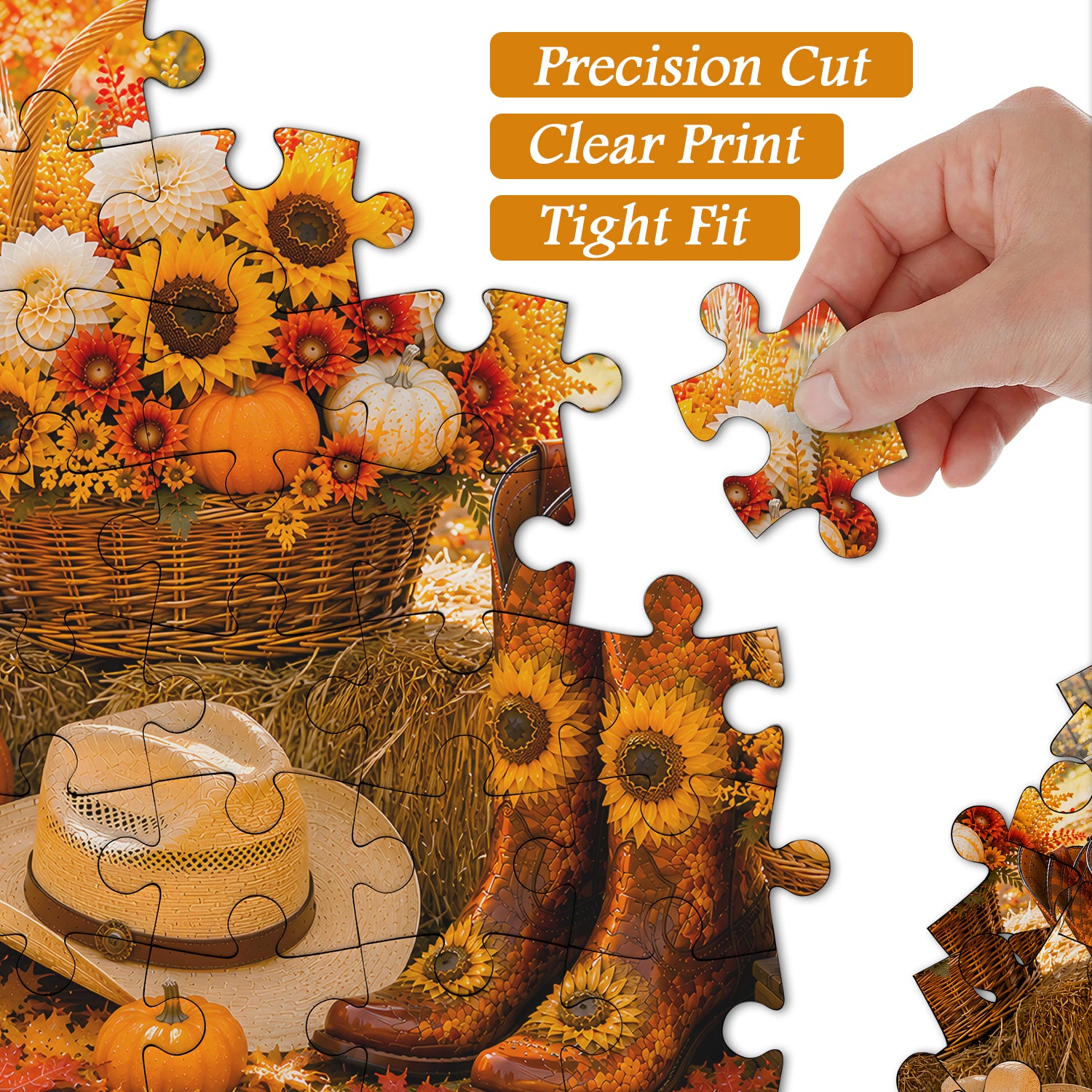 Golden Fall Market Jigsaw Puzzle 1000 Pieces