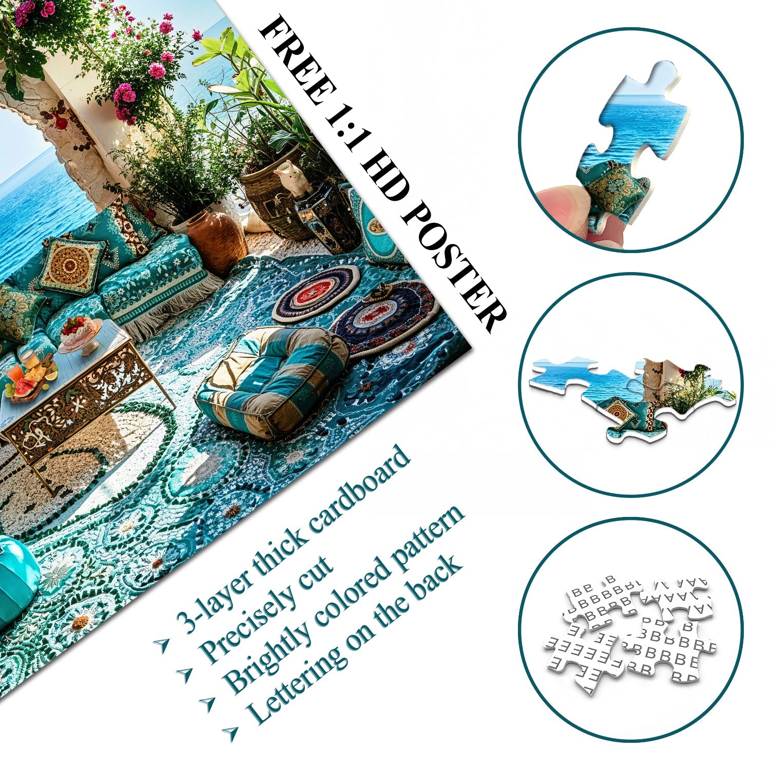 Puzzle Seaside Blue Haven 1000 pezzi