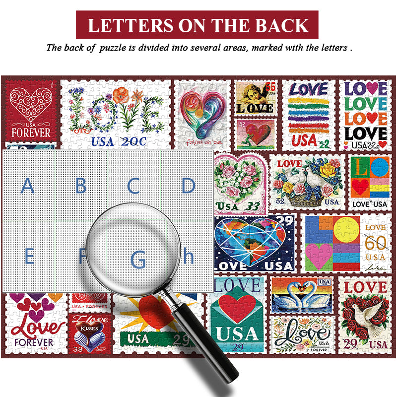 Love Stamps Jigsaw Puzzles 1000 Pieces