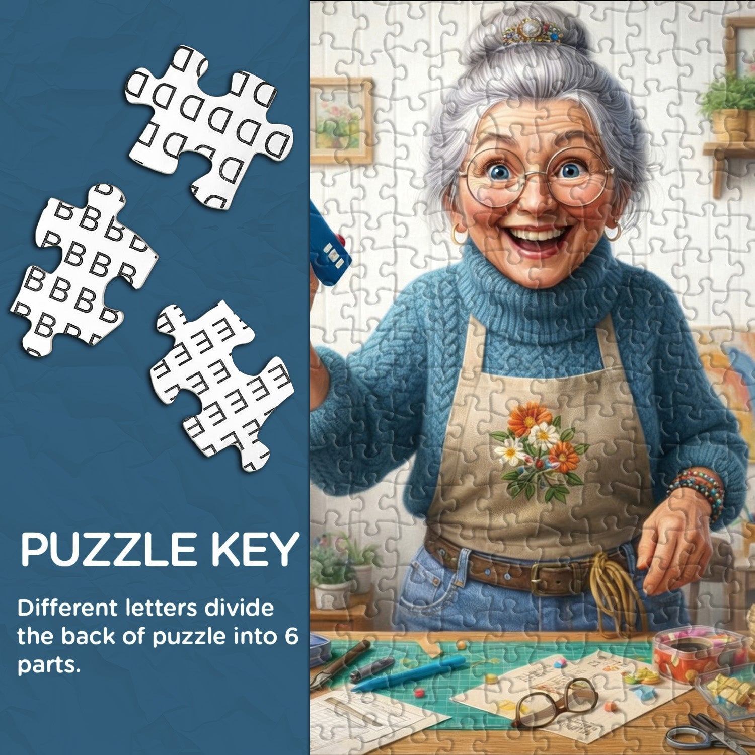 Puzzle créatif grand-mère 1000 pièces