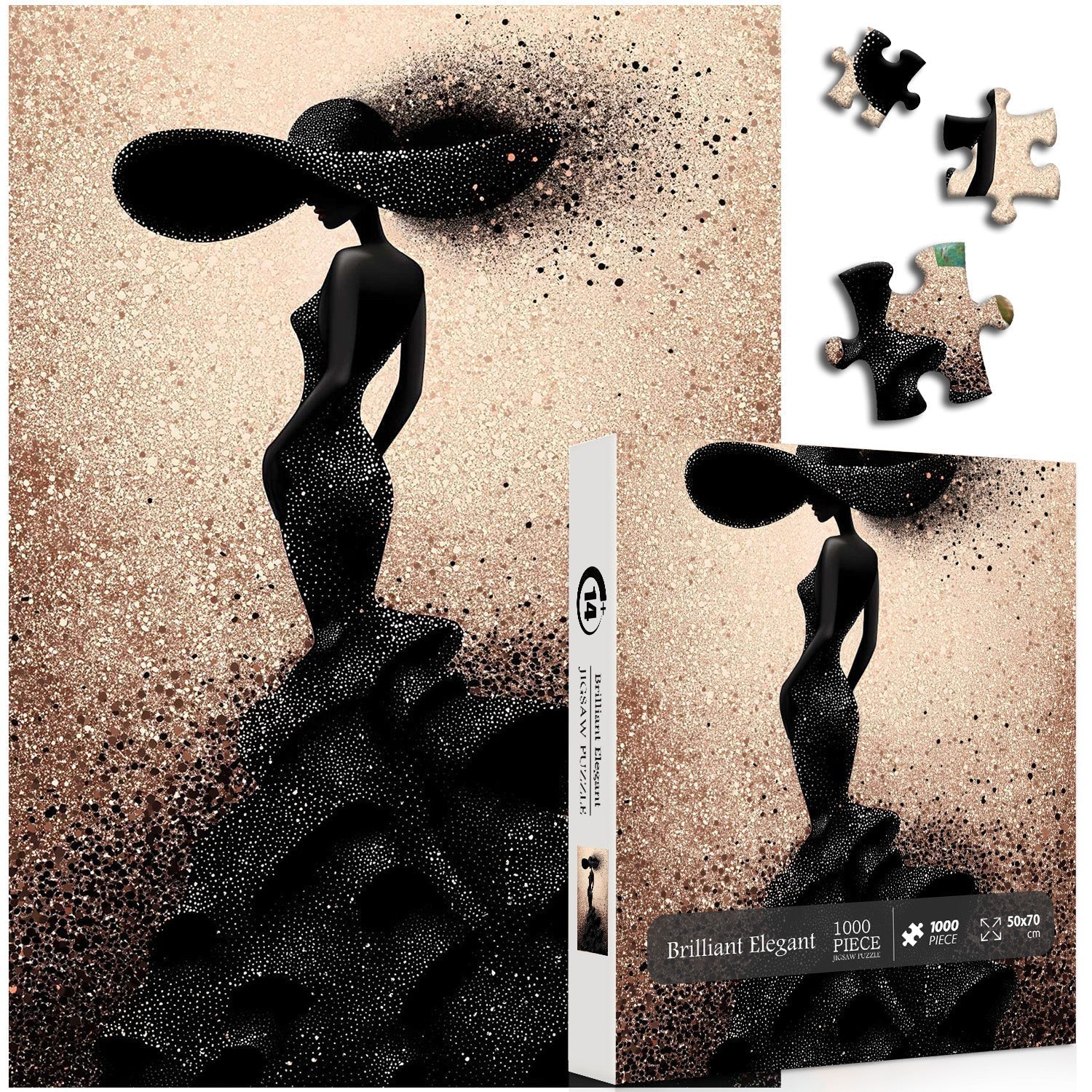 Brilliant élégant puzzle de puzzle 1000 pièces