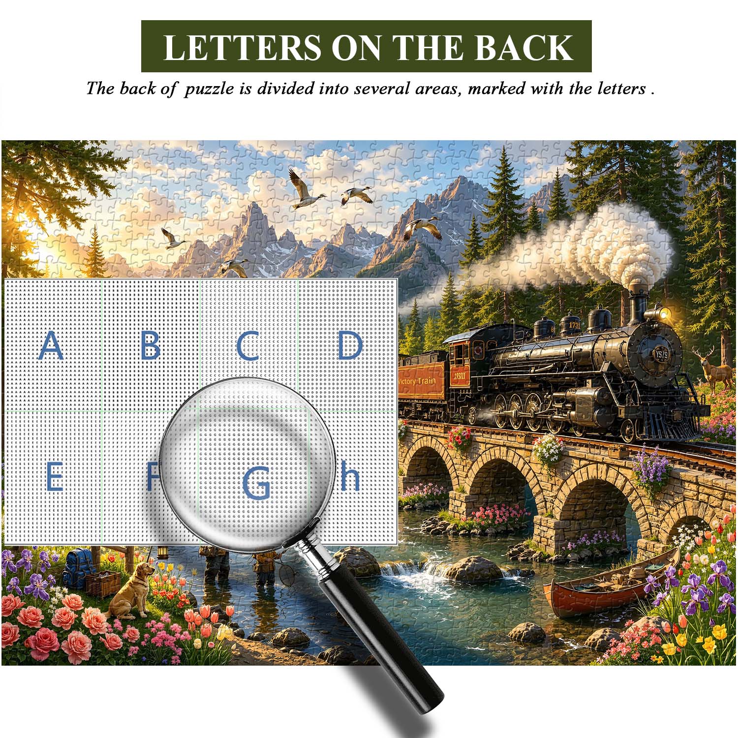 Valley Steam Train Jigsaw Puzzle 1000 Pieces