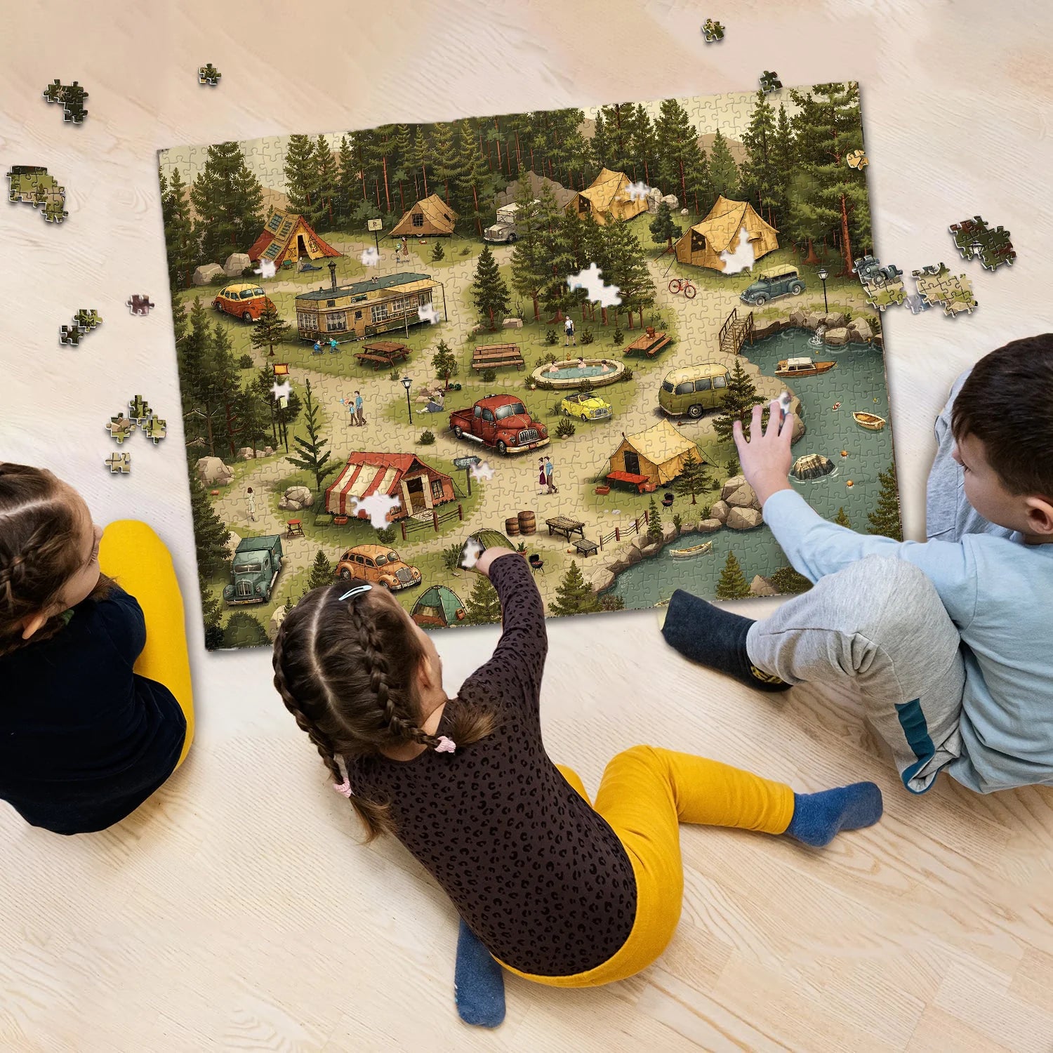 Tempo di campeggio puzzle puzzle 1000 pezzi