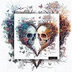 Heart of Skulls Jigsaw Puzzles 1000 Pieces