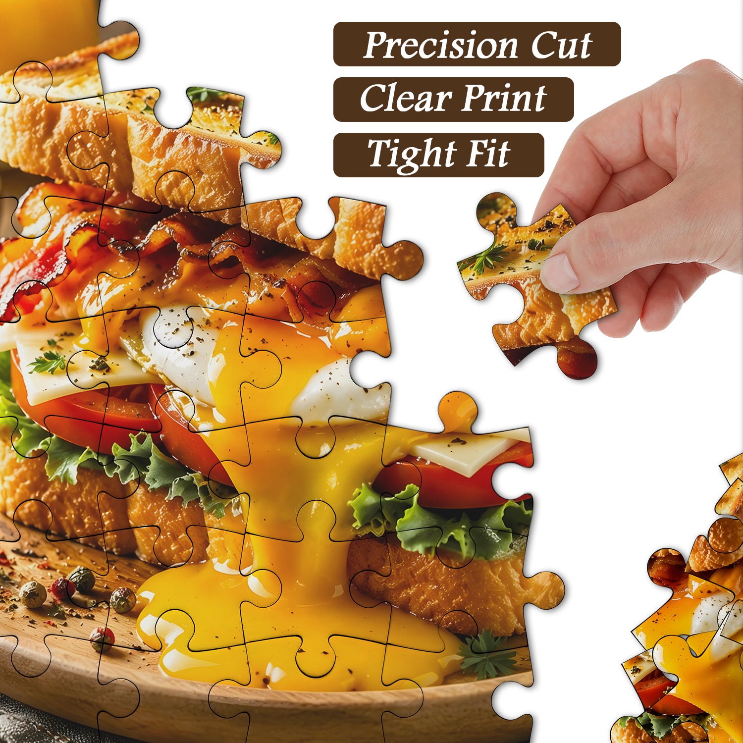 Hearty Egg Toast Jigsaw Puzzle 1000 Pieces